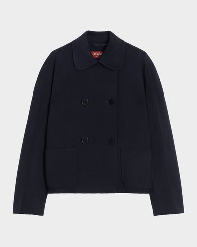 Max Mara Studio Eden Double-Breasted Broadcloth Jacket