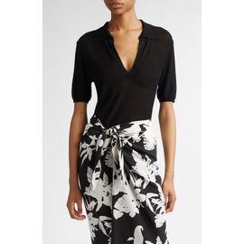 Max Mara Studio Max Mara Studio Casarsa Short Sleeve Polo Sweater