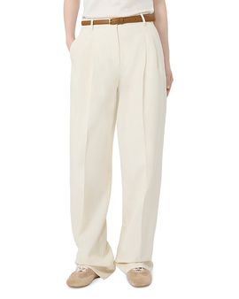 Max Mara Studio Max Mara Studio Mstadunco Cotton Belted Trousers