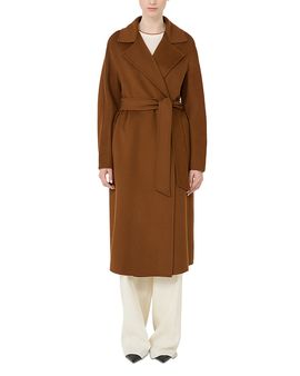 Max Mara Studio Max Mara Studio Mstcles Lapel Wrap Coat