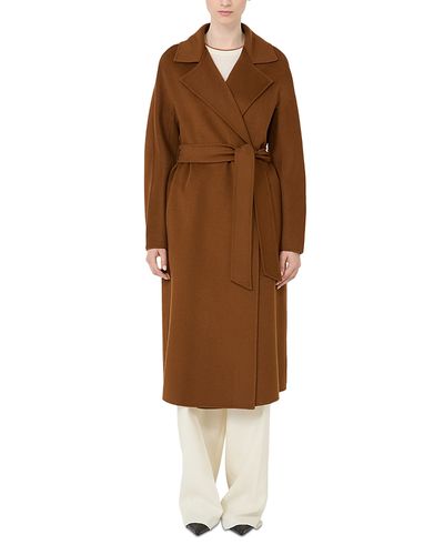 Max Mara Studio Max Mara Studio Mstcles Lapel Wrap Coat