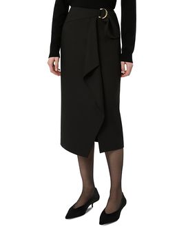 Max Mara Studio Max Mara Studio Mstfenice Asymmetric Midi Skirt