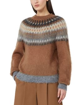 Max Mara Studio Max Mara Studio Mstglassa Fair Isle Crewneck Sweater