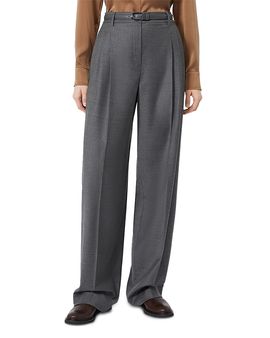 Max Mara Studio Max Mara Studio Mstlago Wool Wide Leg Pants