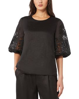 Max Mara Studio Max Mara Studio Mstordine Macrame Sleeve Top