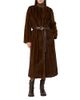 Max Mara Studio Max Mara Studio Mstorma Belted Faux Fur Coat - 1