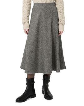 Max Mara Studio Max Mara Studio Mstpalazzi Wool Blend Midi Skirt