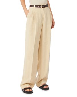 Max Mara Studio Max Mara Studio Mstsumero Belted Wide Leg Pants