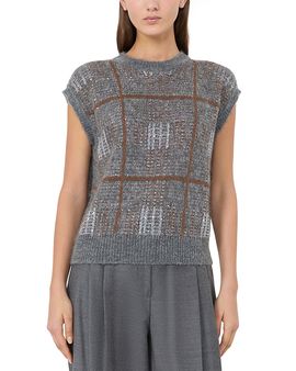 Max Mara Studio Max Mara Studio Sequined Sweater Vest