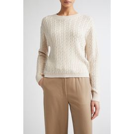 Max Mara Studio Max Mara Studio Ussuri Embellished Cable Wool Sweater