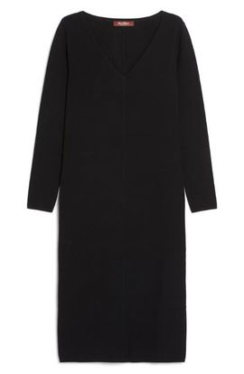 Max Mara Studio Max Mara Studio Veletta Long Sleeve Midi Sweater Dress