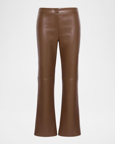 Max Mara Sublime Flare-Leg Coated Jersey Trousers