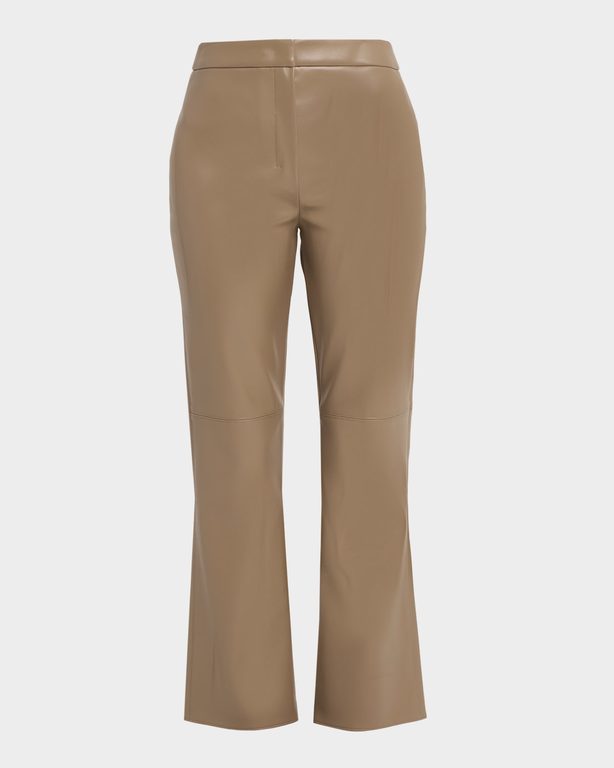 Max Mara Sublime Vegan Leather Kickflare-Leg Ankle Pants