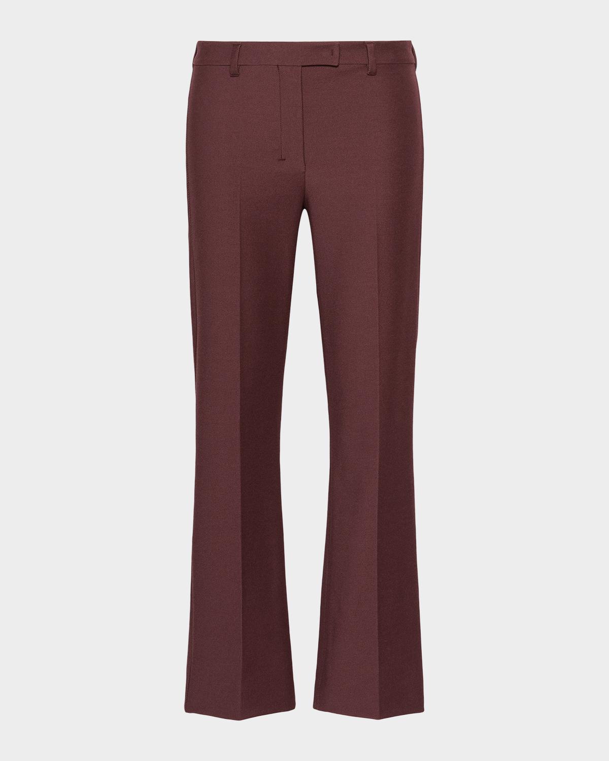 Max Mara Umanita Cropped Stretch Cotton Trousers