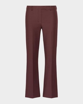 Max Mara Umanita Cropped Stretch Cotton Trousers