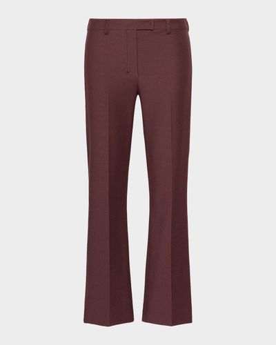 Max Mara Umanita Cropped Stretch Cotton Trousers