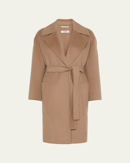 Max Mara Velo Wool Long Wrap Coat