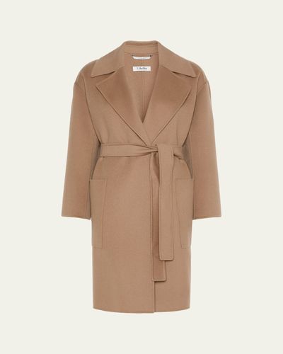 Max Mara Velo Wool Long Wrap Coat