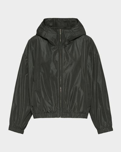 Max Mara Water-Repellent Taffeta Hooded Jacket