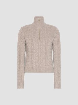 Max Mara Women's Cable Knit Cashmere Yarn Sweater