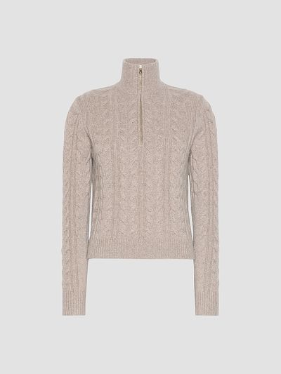 Max Mara Women's Cable Knit Cashmere Yarn Sweater
