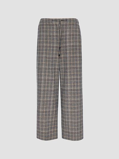 Max Mara Women's Chequered Flannel Joggers