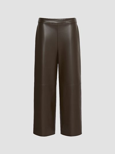 Max Mara Women's Coated Jersey Cropped Trousers