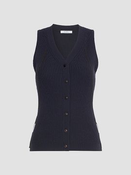 Max Mara Women's Cotton and Viscose Yarn Gilet