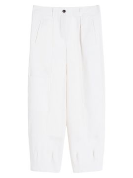 Max Mara Women's Cotton Bull Denim Cargo Trousers