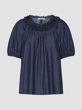 Max Mara Women's Cotton Denim Blouse