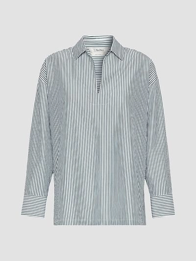 Max Mara Women's Cotton Poplin Blouse Shirt