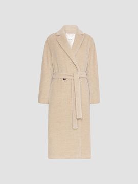Max Mara Women's Double Breasted Alpaca and Wool Coat