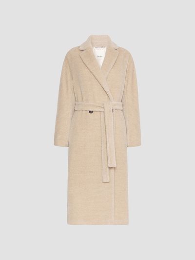 Max Mara Women's Double Breasted Alpaca and Wool Coat