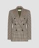Max Mara Women's Double Breasted Houndstooth Jersey Blazer - 1