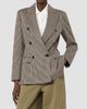 Max Mara Women's Double Breasted Houndstooth Jersey Blazer - 3