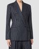 Max Mara Women's Double Breasted Pinstripe Jersey Blazer - 3