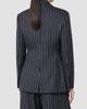 Max Mara Women's Double Breasted Pinstripe Jersey Blazer - 4