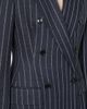 Max Mara Women's Double Breasted Pinstripe Jersey Blazer - 5