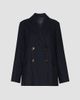 Max Mara Women's Double Breasted Pinstripe Wool Jacket - 1