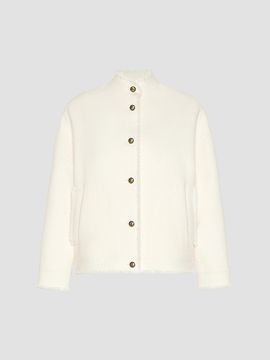 Max Mara Women's Double Jersey Wool Bomber Jacket