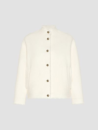 Max Mara Women's Double Jersey Wool Bomber Jacket
