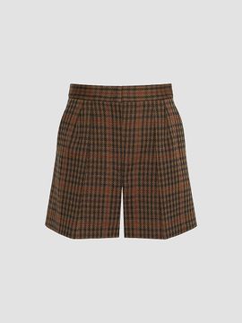Max Mara Women's Glen Plaid Jersey Shorts