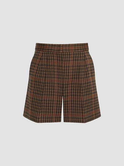 Max Mara Women's Glen Plaid Jersey Shorts