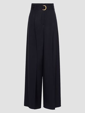 Max Mara Women's High Waisted Woollen Cloth Trousers