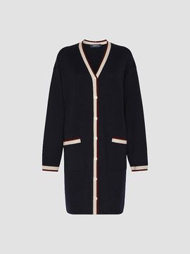 Max Mara Women's Long Wool Yarn Cardigan