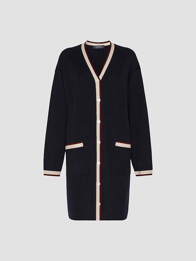 Max Mara Women's Long Wool Yarn Cardigan