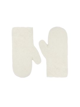 Max Mara Women's Mittens in Alpaca and Wool Teddy Fabric