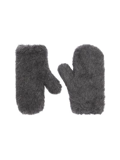 Max Mara Women's Mittens in Wool and Alpaca Teddy Fabric