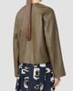 Max Mara Women's Nappa Leather Crew Neck Jacket - 4