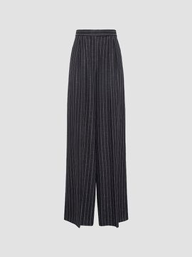 Max Mara Women's Pinstripe Jersey Trousers